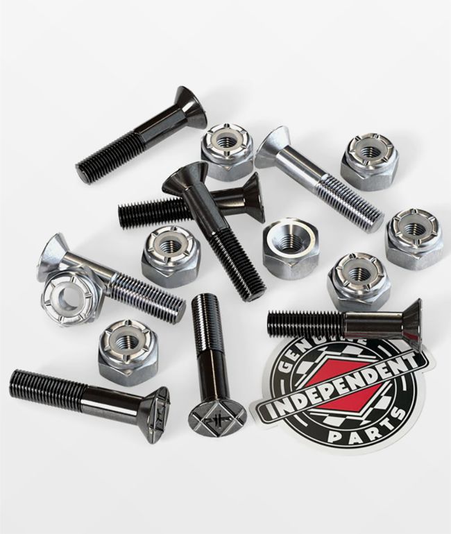 Independent Silver Crossbolts 1" Skateboard Hardware